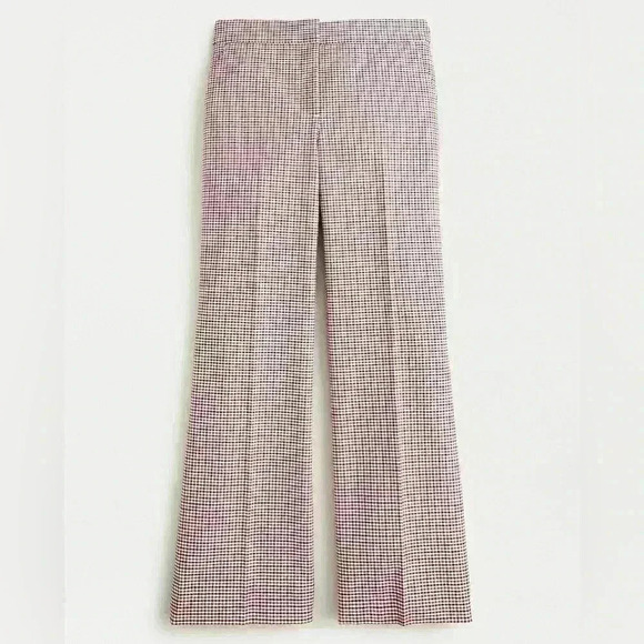 NWOT J. Crew Kick Crop Pants, Size 2 | Hayden Kick Crop Pants in Plaid - Picture 4 of 7